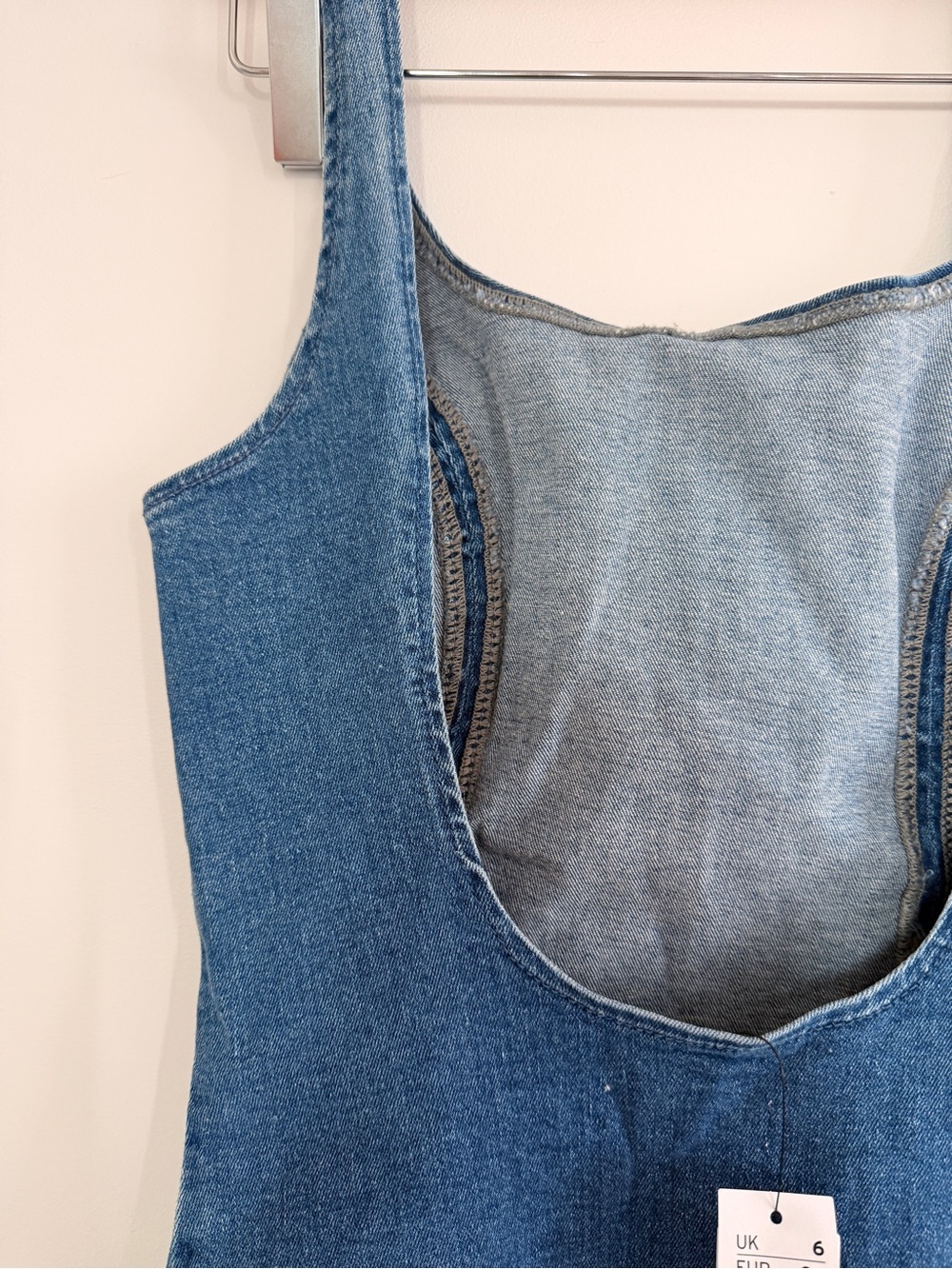 TOPSHOP Blue Denim Tank Dress - Picture 7 of 8